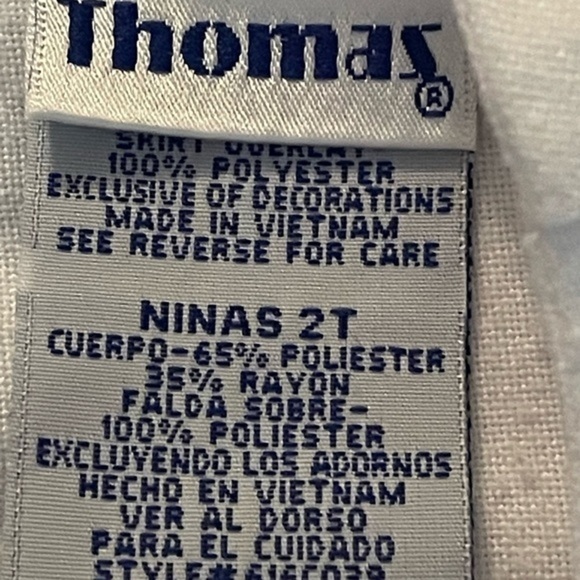 2T Peter Thomas Roth white sleeveless floral petticoat button back dress - Picture 7 of 7